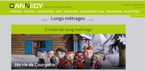 film d'animation,suisse,ma vie de courgette,#annecyfestgival