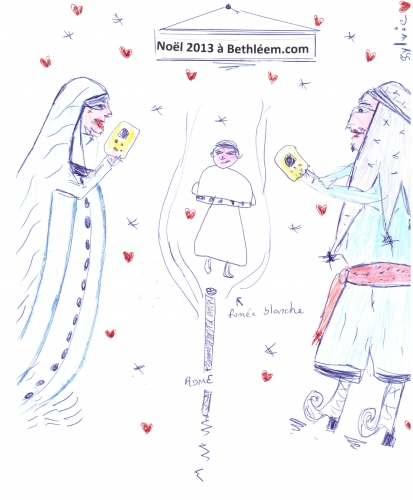 #blogneidinger,habemus papam,noel 2013,rubrique caricatures nativités année 2013,argentin,argentine pape françois