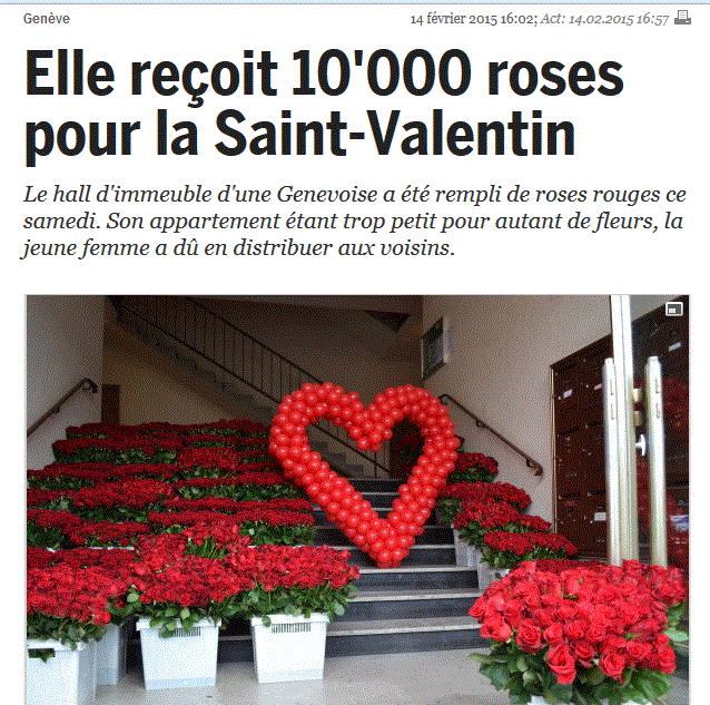 saint valentin, geneve, 10 000 roses