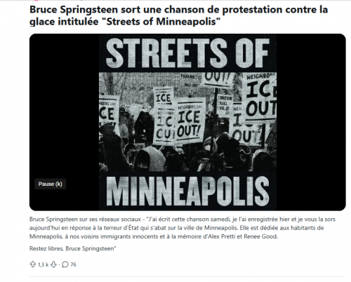 #TrumpIce #Brucespringteen #brucespringsteenantiice #ice #icegestapo #usa #fascisme