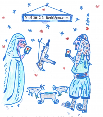 nativité 2012, caricatures blog Neidinger 